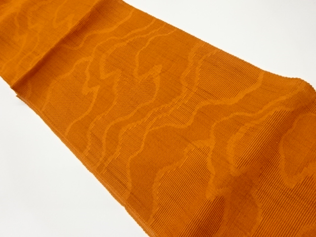  紗 抽象霞模様織出し名古屋帯